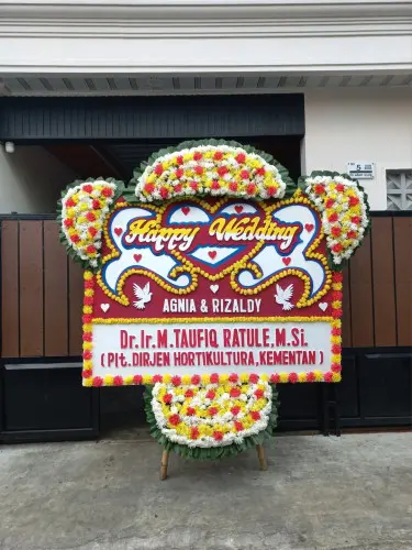 Papan Bunga Pernikahan pekapuran raya