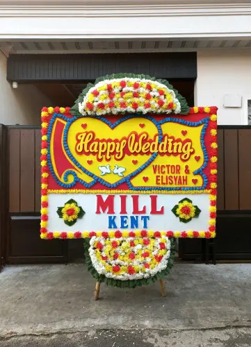 Papan Bunga Pernikahan pekapuran raya