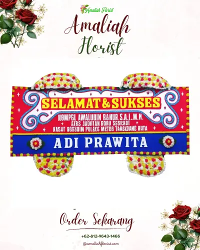 Karangan Bunga Ucapan Selamat pekapuran raya