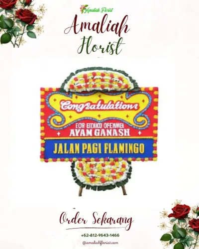 Bunga Papan Congratulation pekapuran raya